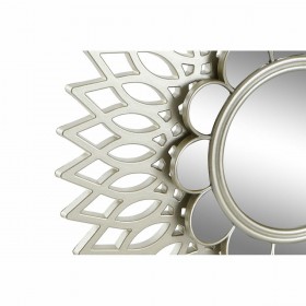 Set di Specchi DKD Home Decor Da muro polipropilene Dorato Specchio (2 pcs) (35 x 3.5 x 35 cm)