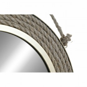 Specchio da parete DKD Home Decor Marrone Dorato 46 x 2 x 46 cm
