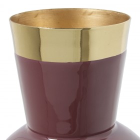 Vaso Alexandra House Living Violetta Dorato Metallo 15 x 15 x 28 cm