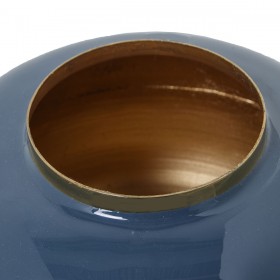 Vaso Alexandra House Living Azzurro Dorato Metallo 18 x 18 x 19 cm