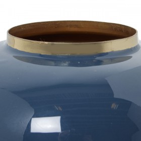 Vaso Alexandra House Living Azzurro Dorato Metallo 18 x 18 x 19 cm
