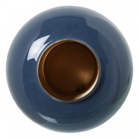 Vaso Alexandra House Living Azzurro Dorato Metallo 18 x 18 x 19 cm