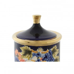 Vaso DKD Home Decor Viso Porcellana Azzurro 11 x 11 x 25 cm Multicolore