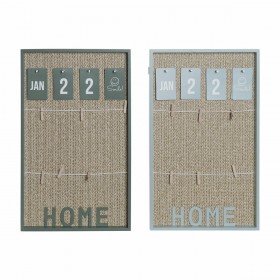 Quadro Portafoto con Mollette DKD Home Decor Alluminio polipropilene Legno MDF 30 x 3 x 50 cm (2 Unità)