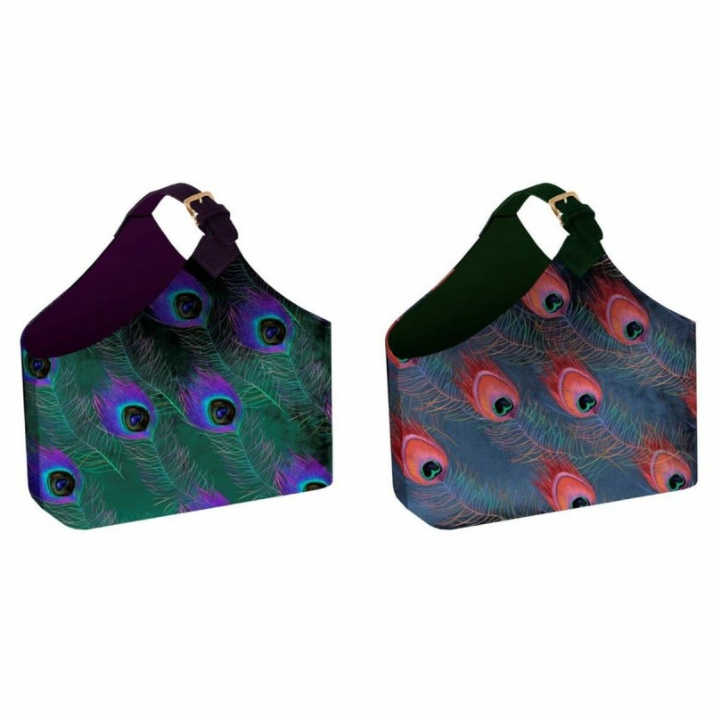 Portariviste DKD Home Decor Poliestere (2 pcs) (45 x 20 x 40 cm)