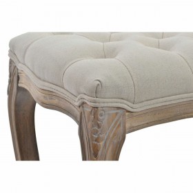 Panca DKD Home Decor   110 x 37 x 48 cm Naturale Beige Legno Legno d'albero della gomma