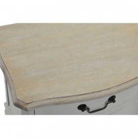 Comodino DKD Home Decor Naturale Grigio chiaro Tradizionale Legno (47 x 35 x 66 cm)
