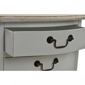 Comodino DKD Home Decor Naturale Grigio chiaro Tradizionale Legno (47 x 35 x 66 cm)