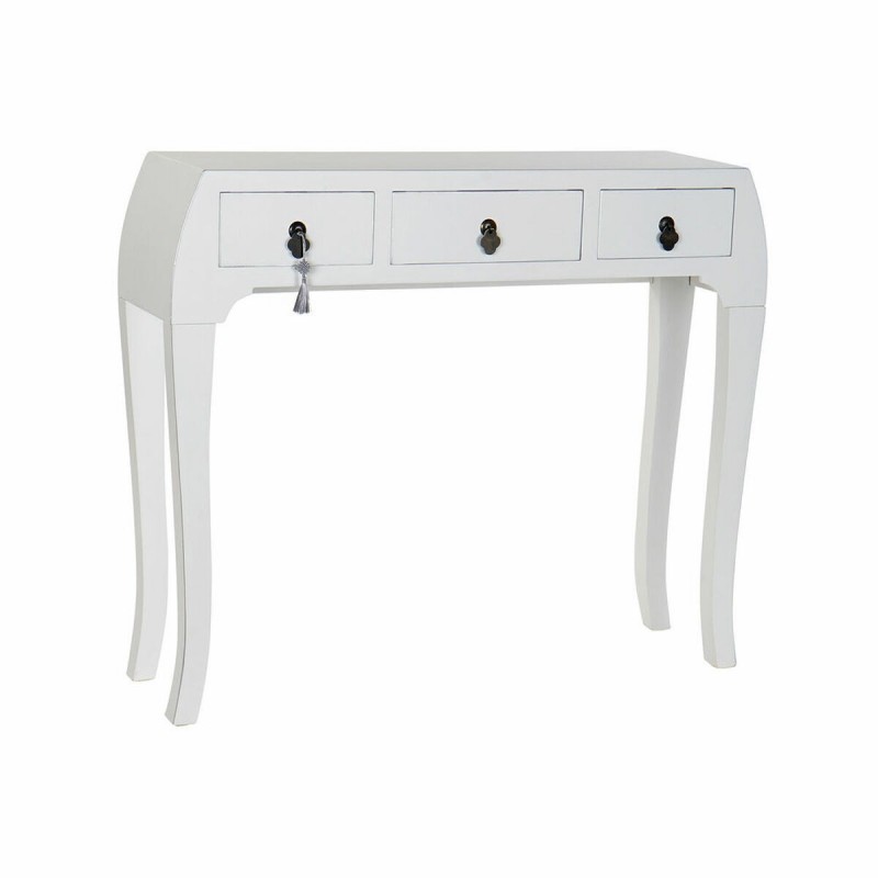 Ingresso DKD Home Decor Bianco Argentato 96 x 26 x 80 cm