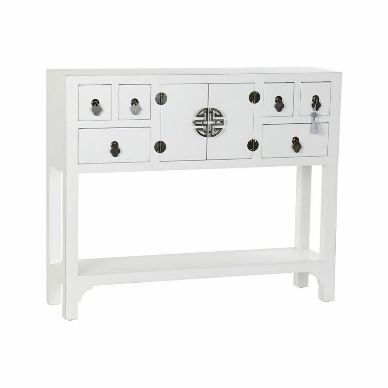 Ingresso DKD Home Decor Bianco Argentato 95 x 24 x 79 cm