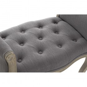 Panca DKD Home Decor Grigio Naturale Legno d'albero della gomma 65 x 46 x 60 cm
