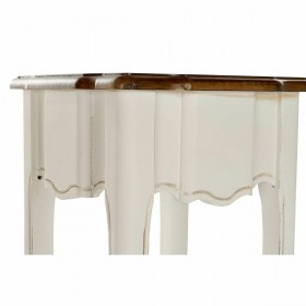 Set di 2 tavoli DKD Home Decor Bianco Marrone 35 x 35 x 80 cm