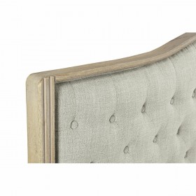 Testiera del Letto DKD Home Decor Beige Naturale Legno Legno d'albero della gomma 180 x 10 x 120 cm