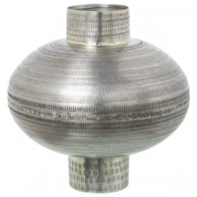 Vaso Alexandra House Living Argentato Metallo Finitura invecchiata 50 x 33 x 33 cm