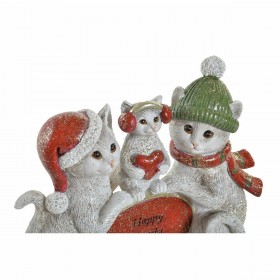 Statua Decorativa DKD Home Decor Gatto 12,5 x 3 x 9,5 cm