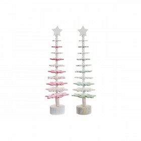 Albero di Natale DKD Home Decor Legno MDF (2 pcs) (14 x 14 x 51 cm)