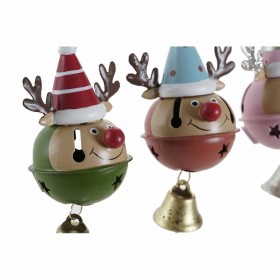 Decorazione Natalizia DKD Home Decor Metallo Renna (3 pcs) (6.5 x 6 x 11 cm)