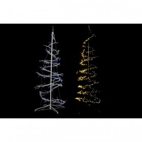 Albero di Natale DKD Home Decor Bianco Nero Metallo 70 x 70 x 190 cm (2 Unità)