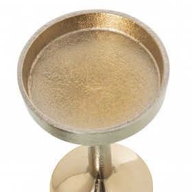 Portacandele Alexandra House Living Dorato Metallo 9 x 21 x 9 cm