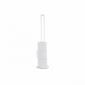 Portarotolo di Carta Igienica DKD Home Decor Argento Metallo Cromato (14 x 14 x 55 cm)