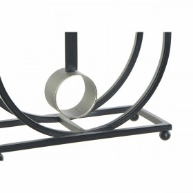 Orologio da Tavolo DKD Home Decor Cristallo Nero Ferro