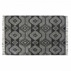 Tappeto DKD Home Decor Bianco Nero Cotone (120 x 180 x 1 cm)