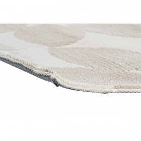 Tappeto DKD Home Decor Beige Poliestere Cerchi (200 x 290 x 0.9 cm)