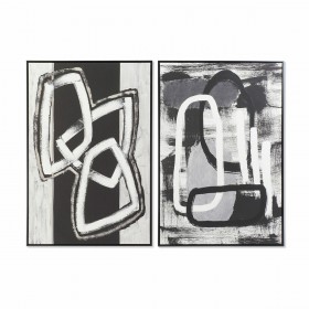Quadro DKD Home Decor Astratto Moderno (83 x 4,5 x 122,5 cm) (2 Unità)