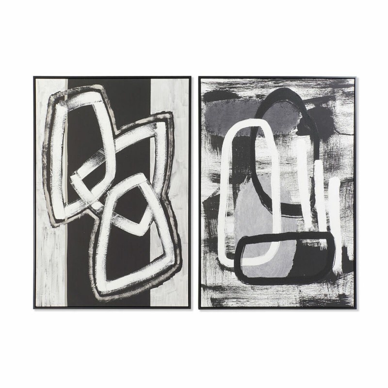 Quadro DKD Home Decor Astratto Moderno (83 x 4,5 x 122,5 cm) (2 Unità)