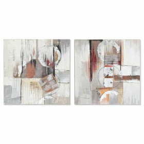 Quadro DKD Home Decor Astratto (60 x 2,8 x 60 cm) (2 Unità)