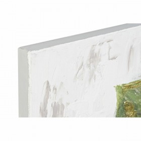 Quadro DKD Home Decor Tropicale Foglia della pianta (80 x 3,5 x 80 cm) (2 Unità)
