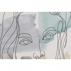 Quadro DKD Home Decor Donna (40 x 3 x 60 cm) (6 Unità)