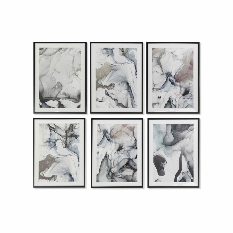 Quadro DKD Home Decor Astratto Moderno (6 Unità) (50 x 3 x 70 cm)