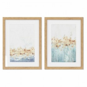 Quadro DKD Home Decor Astratto (30 x 2,5 x 40 cm) (2 Unità)