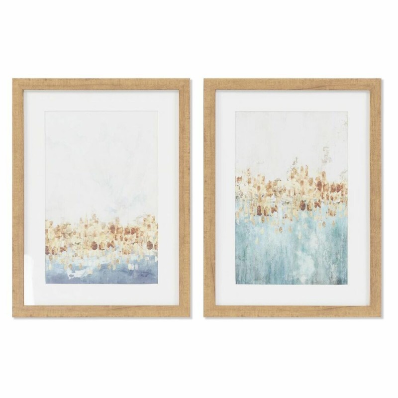 Quadro DKD Home Decor Astratto (30 x 2,5 x 40 cm) (2 Unità)