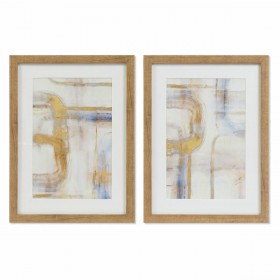 Quadro DKD Home Decor Astratto (30 x 3 x 40 cm) (2 Unità)