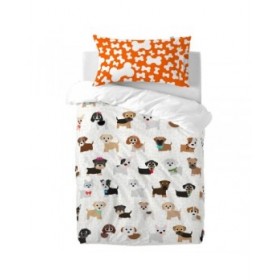 Federa HappyFriday Mr Fox Dogs Multicolore 50 x 75 cm
