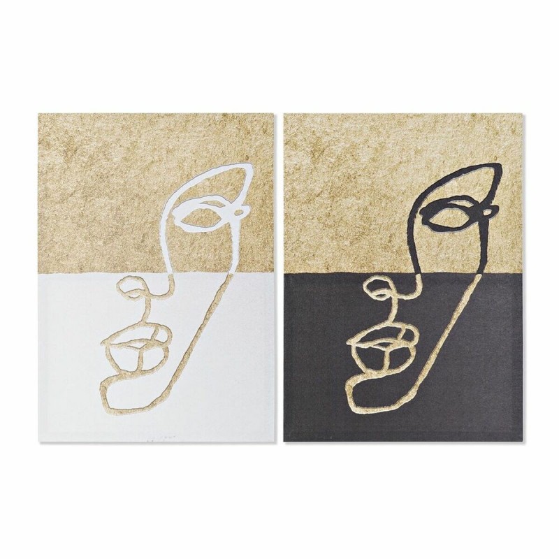 Quadro DKD Home Decor Viso Moderno (50 x 1,8 x 70 cm) (2 Unità)