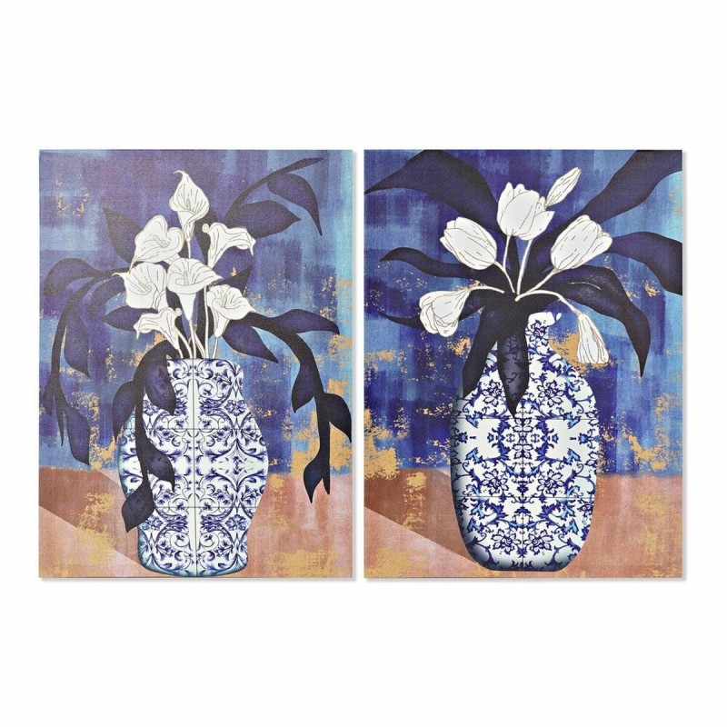 Quadro DKD Home Decor Vaso Orientale (50 x 1,8 x 70 cm) (2 Unità)