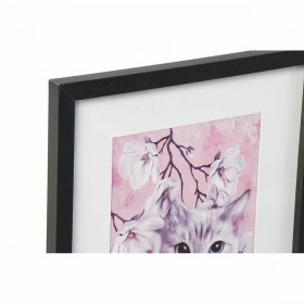 Quadro DKD Home Decor Gatti (35 x 2,5 x 45 cm) (35 x 2 x 45 cm) (4 Unità)