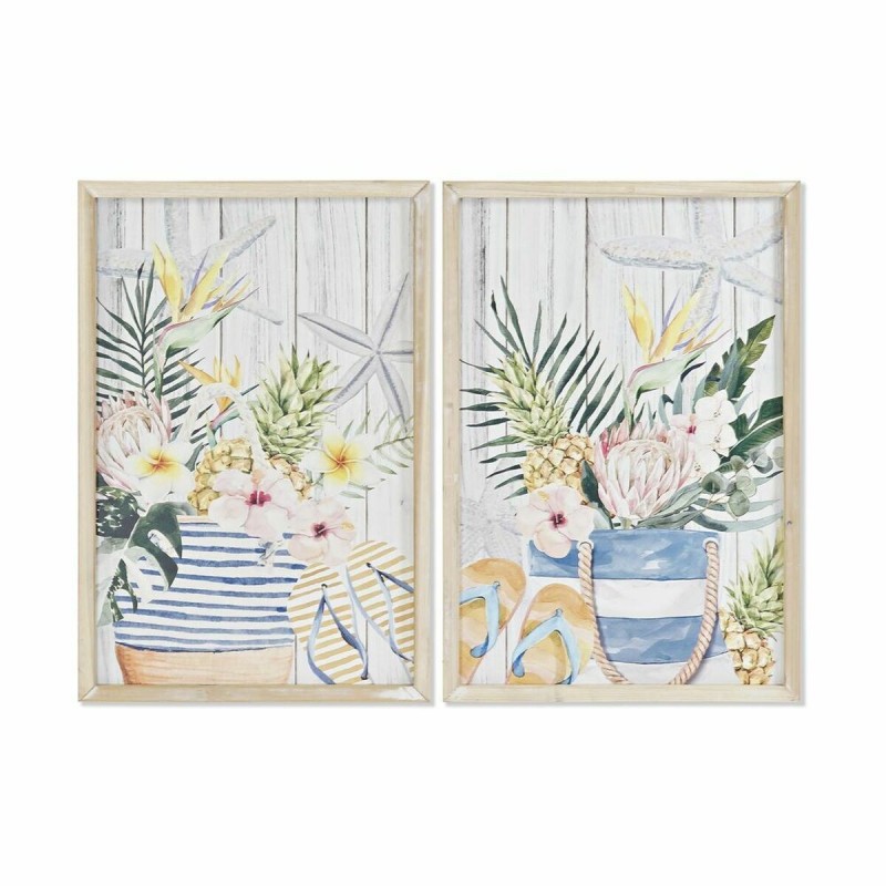 Quadro DKD Home Decor Estate Mediterraneo (40 x 1,8 x 60 cm) (2 Unità)