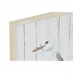 Quadro DKD Home Decor Uccello Mediterraneo (40 x 1,8 x 60 cm) (2 Unità)