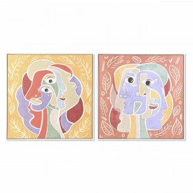 Quadro DKD Home Decor 83 x 4 x 83 cm Astratto Città (2 Unità)