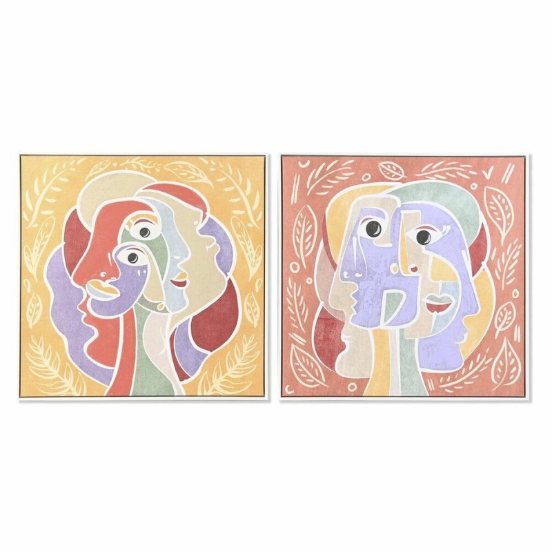 Quadro DKD Home Decor 83 x 4 x 83 cm Astratto Città (2 Unità)