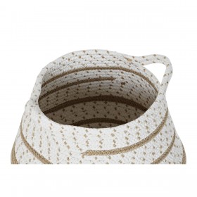 Set di Cestini DKD Home Decor 40 x 40 x 40 cm Iuta Boho (2 Unità)