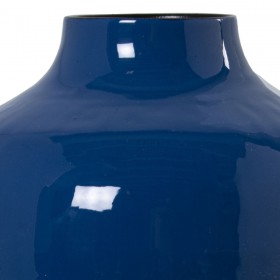 Vaso Alexandra House Living Blu scuro Metallo 21 x 21 x 26 cm
