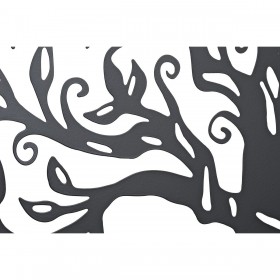 Decorazione da Parete DKD Home Decor Nero Metallo Bianco Indiano Luna (2 Unità) (60 x 1 x 60 cm)