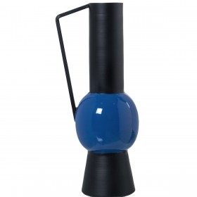Vaso Alexandra House Living Azzurro Metallo 13 x 10 x 32 cm