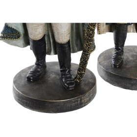 Statua Decorativa DKD Home Decor 14 x 12,5 x 31,5 cm Marrone Multicolore Coloniale Gorilla (2 Unità)