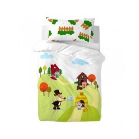 Federa HappyFriday Mr Fox Piggys Multicolore 50 x 75 cm